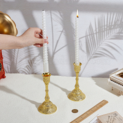 2Pcs Zinc Alloy Candle Holders&nbsp;AJEW-PH0007-97B
