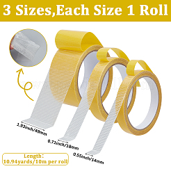 3 Rolls 3 Styles Gauze Double Sided Adhesive&nbsp;AJEW-GF0013-36