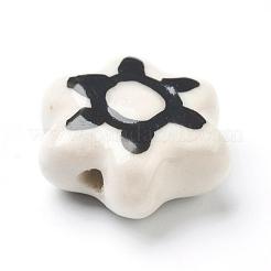 Handmade Porcelain Flower Beads Strands&nbsp;PORC-G006-16A