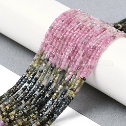 Gradient Color Natural Multicolor Tourmaline Beads Strands&nbsp;G-K373-A01-01