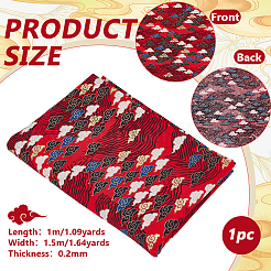 1M Japanese Style Cotton Fabric&nbsp;DIY-FG0008-59A