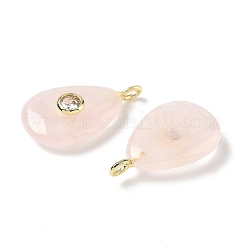 Natural Rose Quartz Pendants&nbsp;G-H318-04G-03