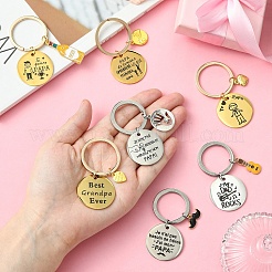 Alloy & 201 Stainless Steel Keychain&nbsp;KEYC-YW00102-01