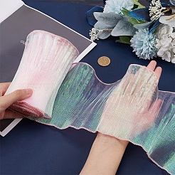 6 Yards Laser Polyester Pleated Lace Trim&nbsp;OCOR-BC0006-11D