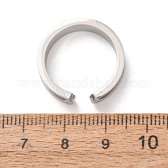 304ステンレススチールカフオープンリング  ステンレス鋼色  5mm  内径：17.4mm&nbsp;SA-CBACA70-01B-P