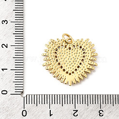 Brass Micro Pave Cubic Zirconia Pendants&nbsp;KK-K302-20E-G