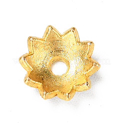 マルチペタル合金エナメルビーズキャップ  カドミウムフリー＆鉛フリー  ゴールドカラー  花  ミックスカラー  7.5x2mm  穴：1.4mm&nbsp;FIND-G029-05G