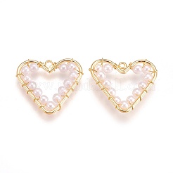 Brass Pendants&nbsp;KK-E760-06G-NF
