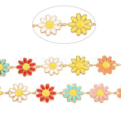 Ion Plating(IP) 304 Stainless Steel Sunflower Link Chains&nbsp;STAS-N092-02LG