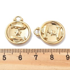 PVD Vacuum Plating 304 Stainless Steel Rhinestone Pendants&nbsp;STAS-R130-01G-08
