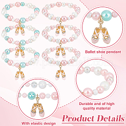 16Pcs 2 Styles Acrylic Bead Bracelets&nbsp;BJEW-GO00007