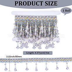 4M Polyester Silk and Plastic Curtain Accessories&nbsp;DIY-CY0002-10B