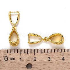 真鍮のアイスピックピンチベイル  ゴールドカラー  25x8mm  穴：5mm&nbsp;KK-B746-G