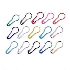 15色鉄ひょうたんピン  ロッキングステッチマーカー  ミックスカラー  22x9.5x1.5mm  約40個 /コンパートメント  600個/箱&nbsp;IFIN-TAC001-04