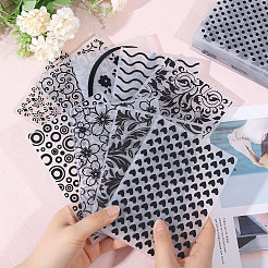 20Pcs 20 Styles Plastic Embossing Folder&nbsp;AJEW-GL0002-18