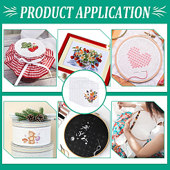 14ctクロスステッチキャンバス綿刺繍生地  合田布  DIY手作り縫製アクセサリー用品  長方形  ホワイトスモーク  450x300x0.6mm&nbsp;DIY-WH0410-341A
