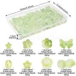 120Pcs 8 Styles Transparent Glass Beads&nbsp;DGLA-FS0001-17