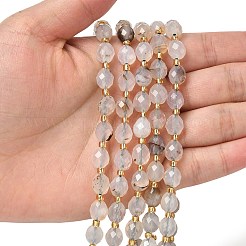 Natural Dendritic Agate Beads Strands&nbsp;G-F809-A53-01