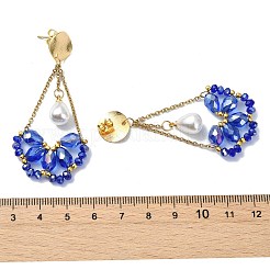 Electroplate Glass Dangle Earrings for Women&nbsp;EJEW-MZ00796-01