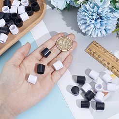48Pcs 2 Colors Synthetic Rubber Screw Cover&nbsp;AJEW-CN0008-15