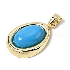 Synthetic Turquoise Pendants&nbsp;KK-L267-01G-01