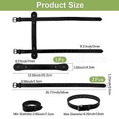 Imitation Leather with Alloy Yoga Mat Strap&nbsp;AJEW-CL0001-99B-01