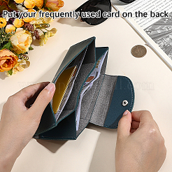 Rectangle PU Leather Credit Card Wallets&nbsp;AJEW-WH20054-291G