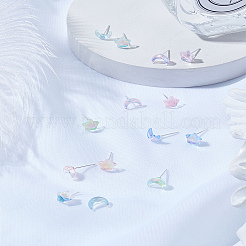 1 Set Resin & Alloy Stud Earrings for Women&nbsp;EJEW-LP0003-83