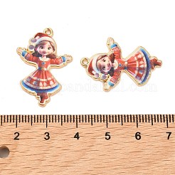 Christmas Alloy Enamel Pendants&nbsp;ENAM-K069-44B-G