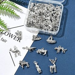 50Pcs Tibetan Style Alloy Animals Pendants&nbsp;FIND-FS0004-34