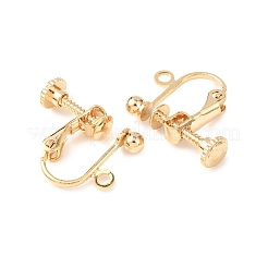 316 Surgical Stainless Steel Clip-on Earring Findings&nbsp;X-STAS-H240-45G