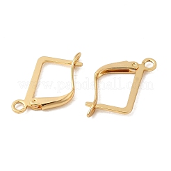 Brass Leverback Earring Findings&nbsp;KK-P340-20B-G