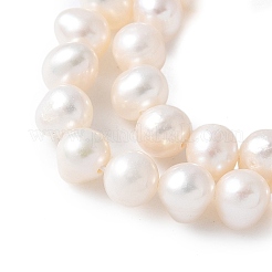天然養殖淡水パールビーズ連売り  ポテト  グレード3a++  雪  4~5mm  穴：0.6mm  約84~87個/連  14.09''~14.96''（35.8~38センチメートル）&nbsp;PEAR-I007-07Q-06C