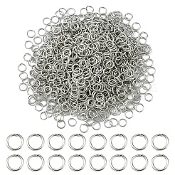 鉄オープン丸カン  ラウンド  プラチナ  21ゲージ  5x0.7mm  内径：3.6mm  約1000個/50g&nbsp;IFIN-YW0001-41P