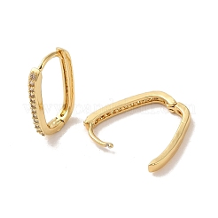 Brass Micro Pave Cubic Zirconia Earrings for Women&nbsp;EJEW-E301-12G