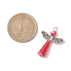 Glass & Alloy Pendants&nbsp;PALLOY-JF03051