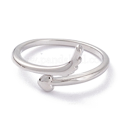 Brass Cuff Rings&nbsp;RJEW-P020-03P