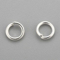 304ステンレススチールオープン丸カン  ラウンド  銀  20ゲージ  4.5x0.8mm  内径：2.8mm&nbsp;STAS-H380-10S-L