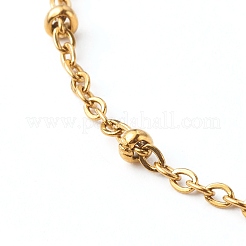 304 Stainless Steel Paperclip & Satellite Chains Bracelet Set&nbsp;BJEW-JB06523
