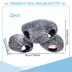 4Pcs 2 Bags Resin Aquarium Cave Stone Micro Landscape Scene Ornaments&nbsp;DJEW-GO0001-14