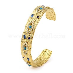 304 Stainless Steel Natural Turquoise Cuff Bracelets&nbsp;BJEW-U009-01G-03