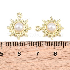 Alloy & ABS Plastic Pearl Pendants&nbsp;AL-CBA415D-23G