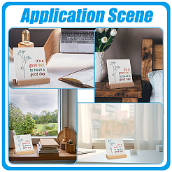 1Pc Porcelain It's a Good Day Sign Inspirational Desk Art Decor for Home Office&nbsp;AJEW-AR0004-90