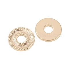 Brass Textured Linking Rings&nbsp;KK-K351-54G