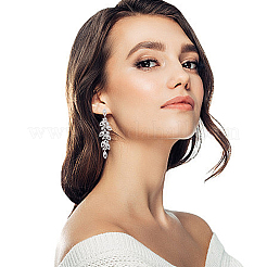 1 Pair Brass Dangle Stud Earrings&nbsp;EJEW-AN0004-54