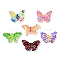 Transparent Resin Enamel Cabochons&nbsp;CRES-D308-04