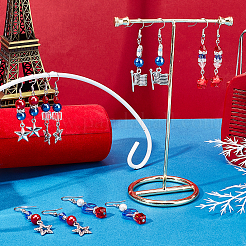 Independence Day Theme Drop Earring DIY Making Kit&nbsp;DIY-SC0018-27