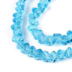 Transparent Glass Beads Strands&nbsp;X-GLAA-N018-4mm-03