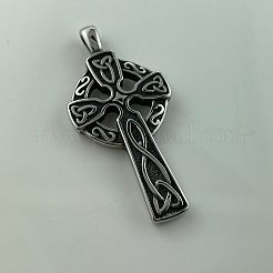 304 Stainless Steel Viking Cross Pendant Necklaces Vintage Punk Personalized Jewelry&nbsp;DA3214