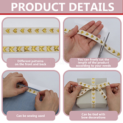 Heart Cotton Ribbon&nbsp;OCOR-WH0101-138C
